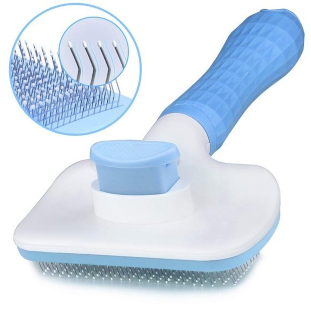 Self Cleaning Slicker Brush Grooming Tool for Cats Dogs NWT